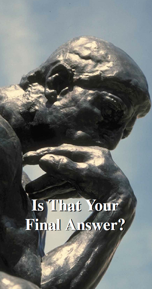Is That Your Final Answer? tract cover