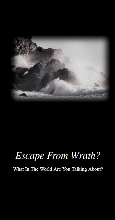 Escape From Wrath? What In The World Are You Talking About? tract cover