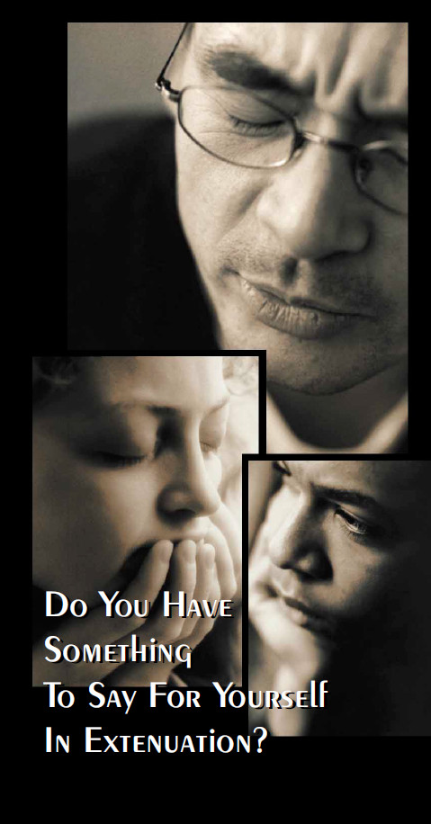 Do You Have Something To Say For Yourself In Extenuation? tract cover